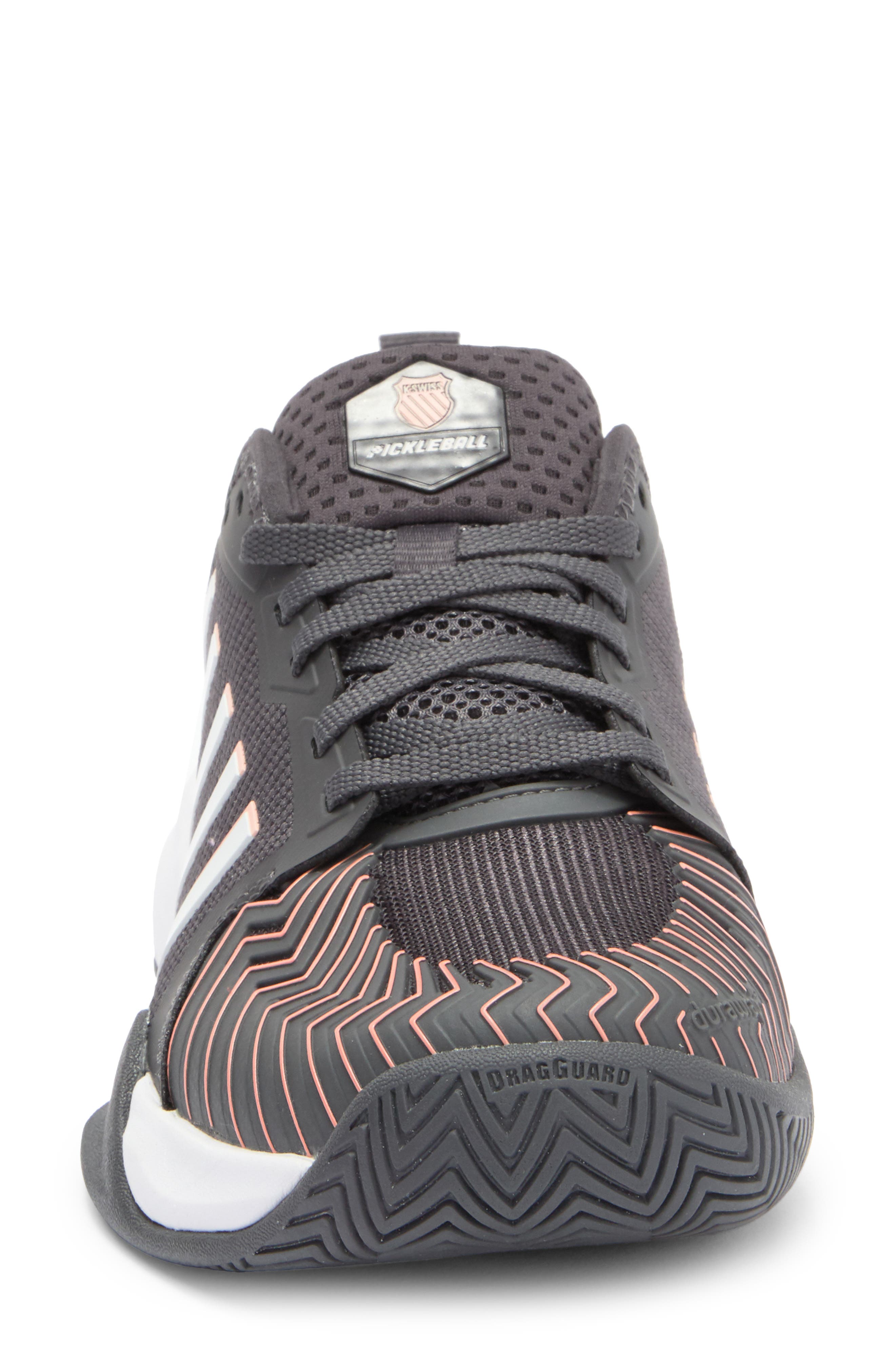 K-Swiss Pickleball Supreme Court Shoe, Alternate, color, Asphalt/White/Amber