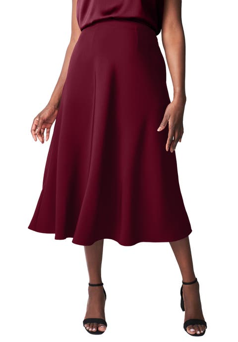 Bi-Stretch Swing Skirt (Plus Available)