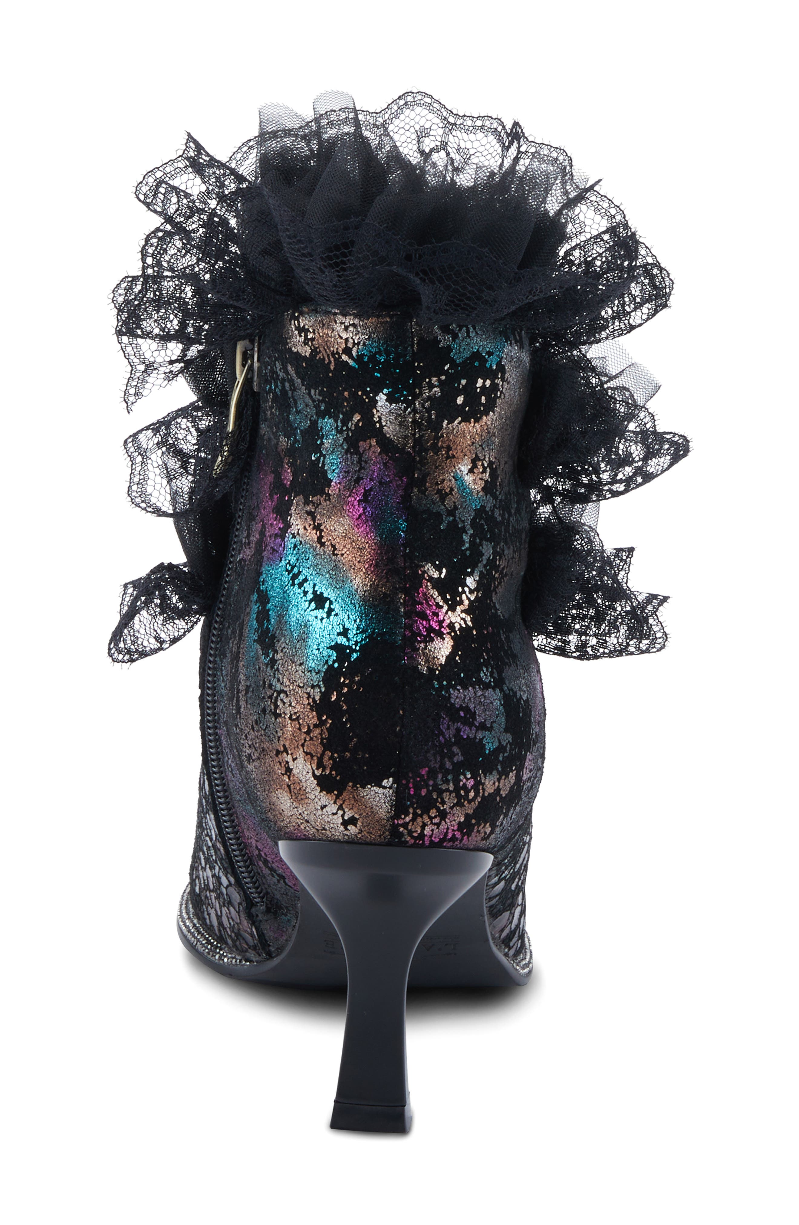 L'Artiste by Spring Step Lacenshine Pointed Toe Bootie, Alternate, color, 