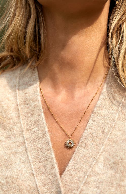 Estella Bartlett Sunburst Pendant Necklace In Gold