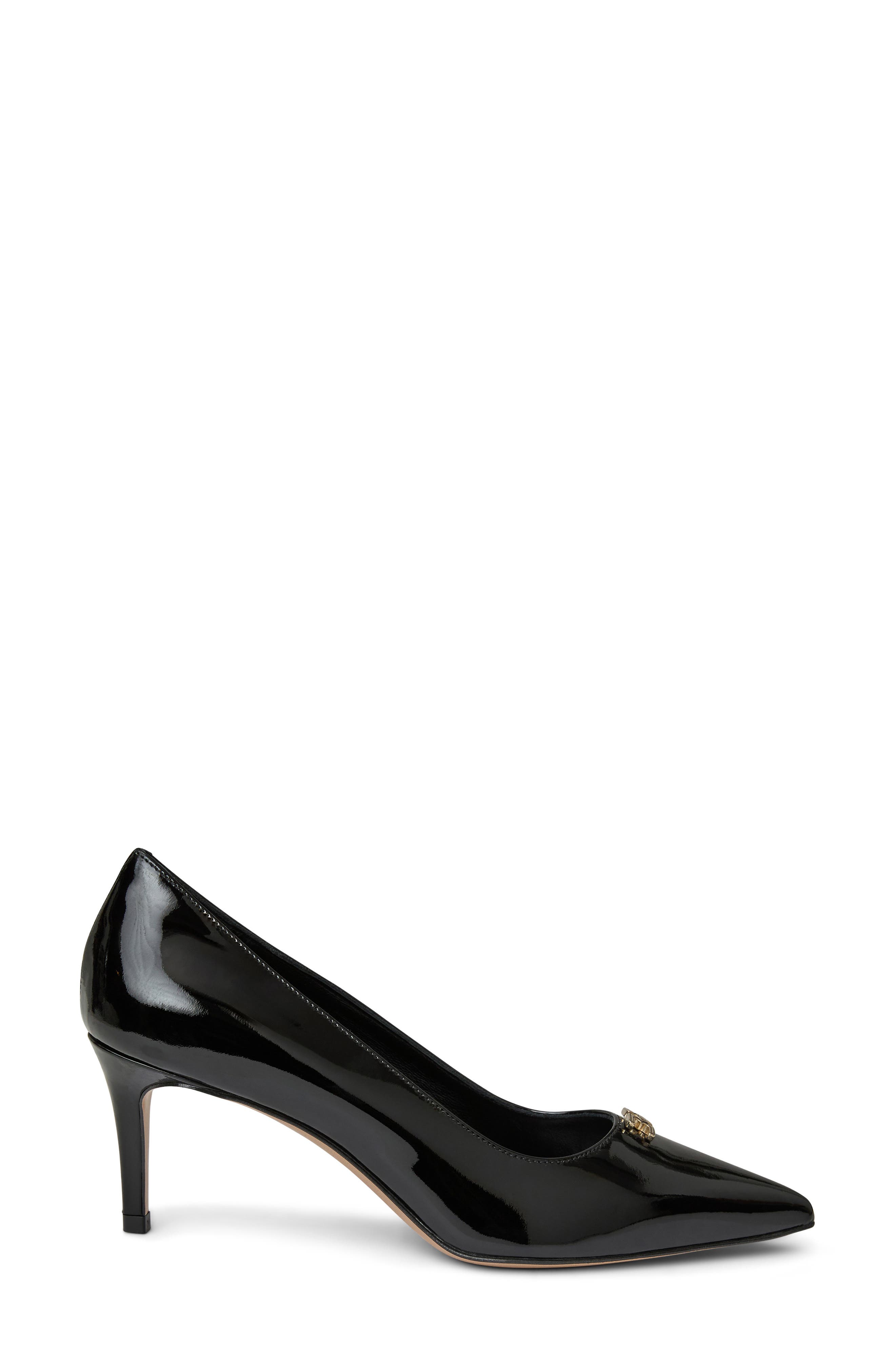 Bruno Magli Reena Pointed Toe Pump, Alternate, color, Black Patent