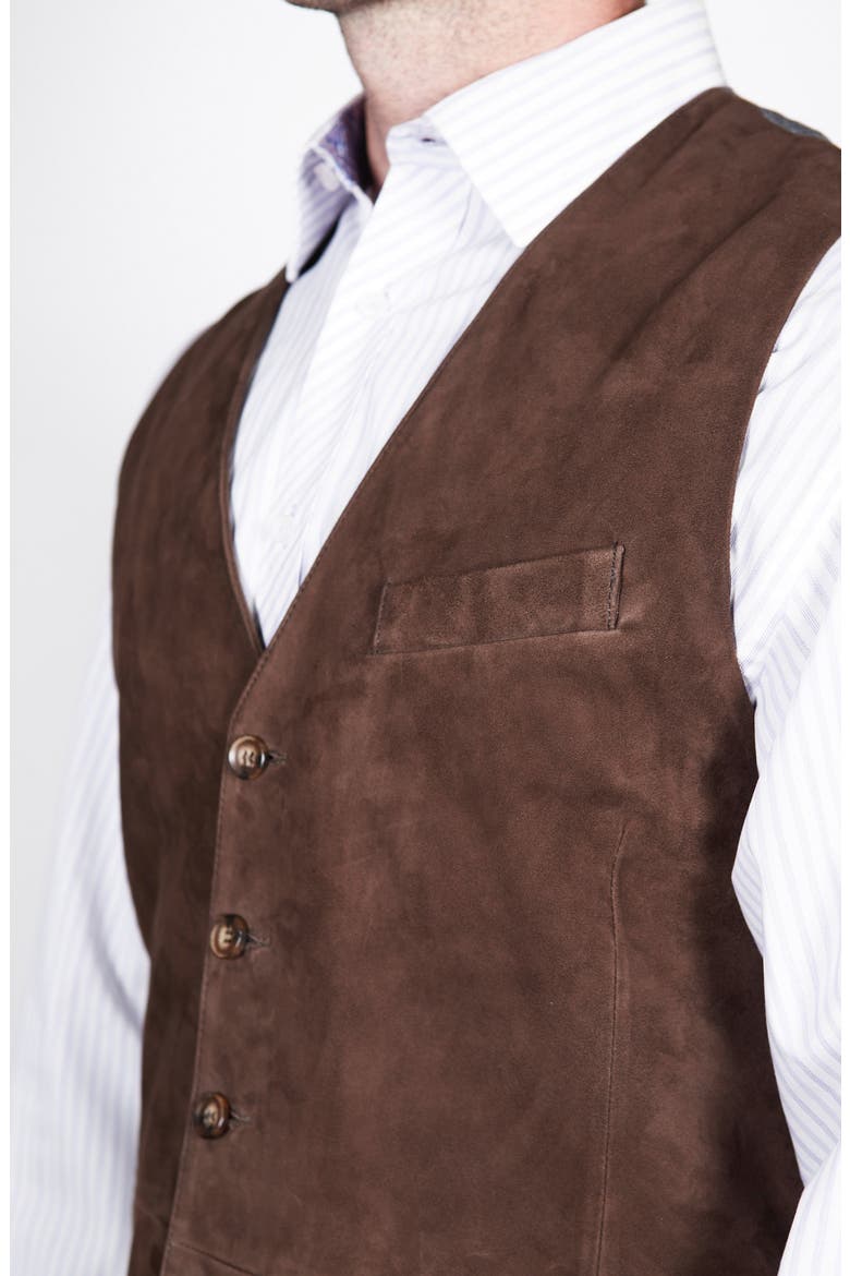 Lamb Front Vest, Alternate, color, BROWN