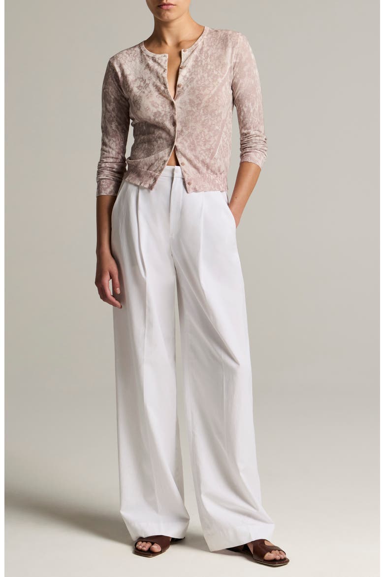Print Lace Cardigan, Alternate, color, MAUVE LILAC LACE