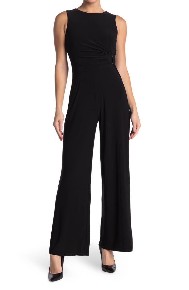 Vince Camuto Sleeveless Ruched Waist Jumpsuit, Main, color, 