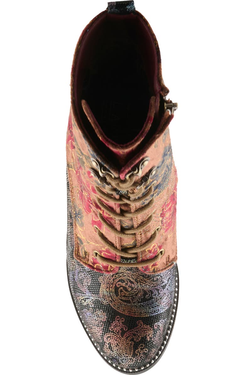 L'Artiste by Spring Step Stellar Lace-Up Boot, Alternate, color, Brown Multi