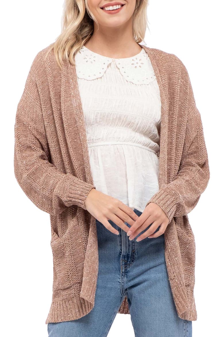 Blu Pepper Knit Pattern Cardigan (Women) | Nordstromrack