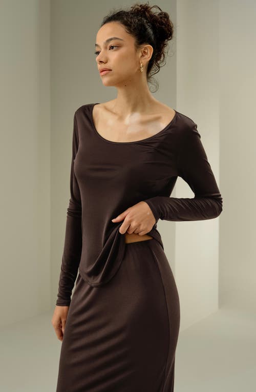 Lilysilk Scoop-neck Pure Silk Slim Fit Top In Animal Print