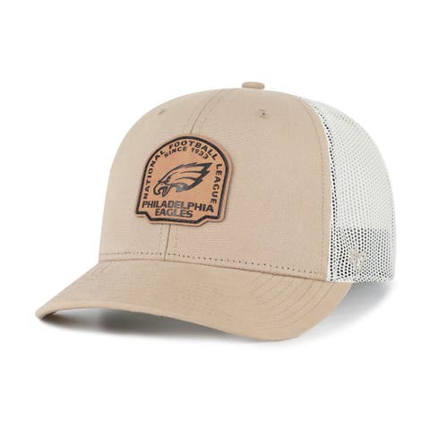 Men's '47 Khaki Philadelphia Eagles Bonehide Trucker Adjustable Hat