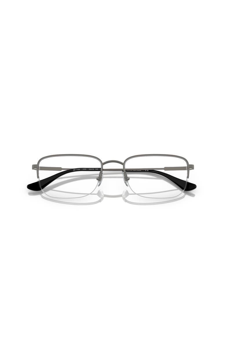 Brooks Brothers 55mm Rectangle optical glasses, Alternate, color, Grey