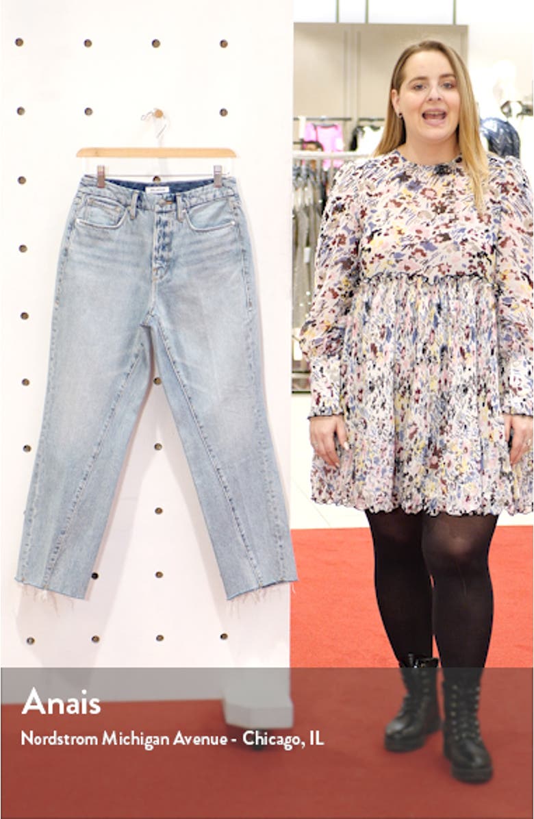 Good Vintage Twisted Seam Straight Leg Jeans, sales video thumbnail