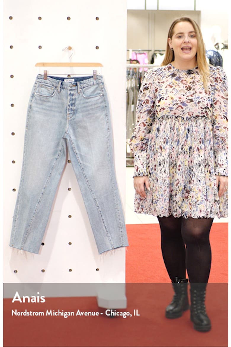 Good Vintage Twisted Seam Straight Leg Jeans video
