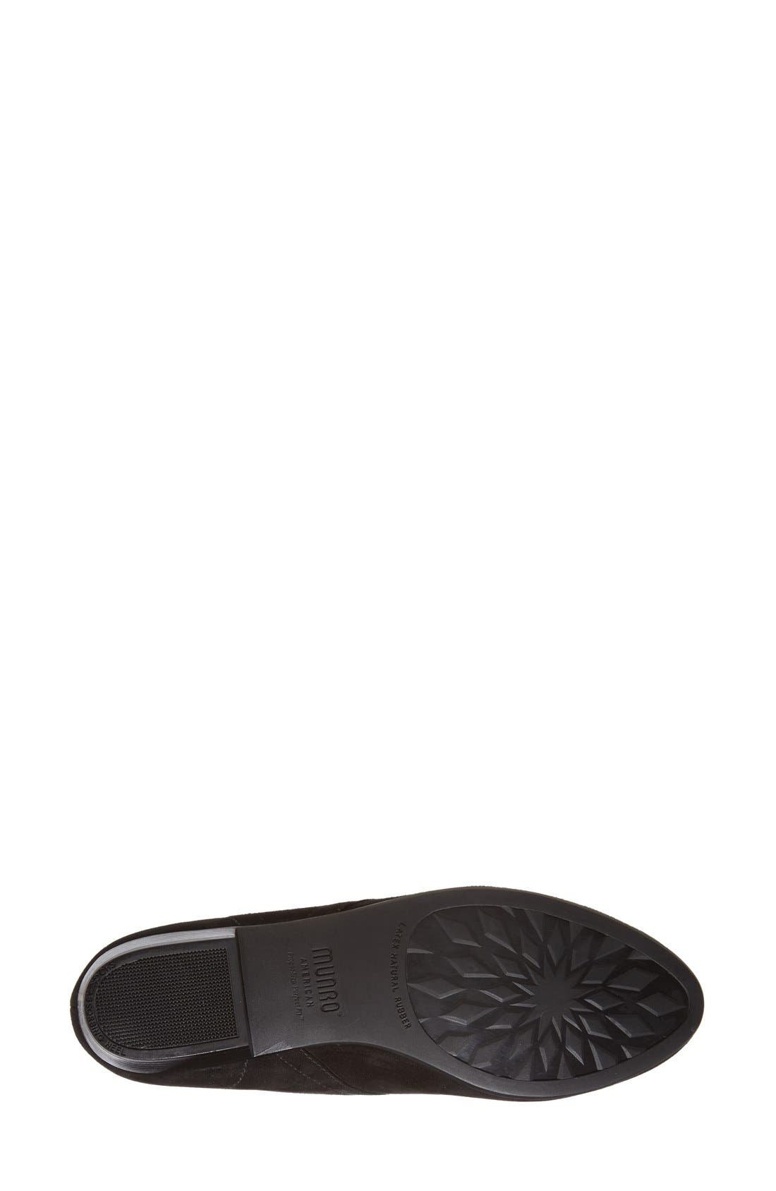 'Sloane' Lace Up Bootie, Alternate, color, BLACK SUEDE