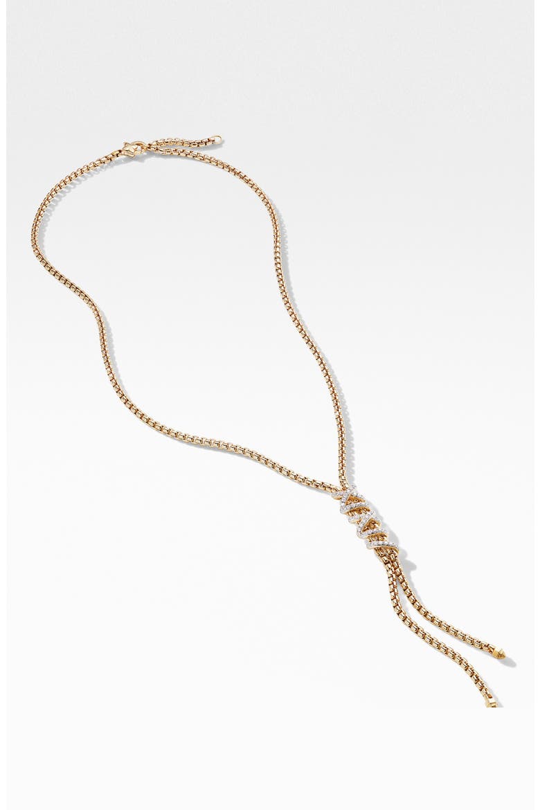 Helena Y-Necklace in 18K Yellow Gold with Diamonds, Alternate, color, GOLD/ DIAMOND