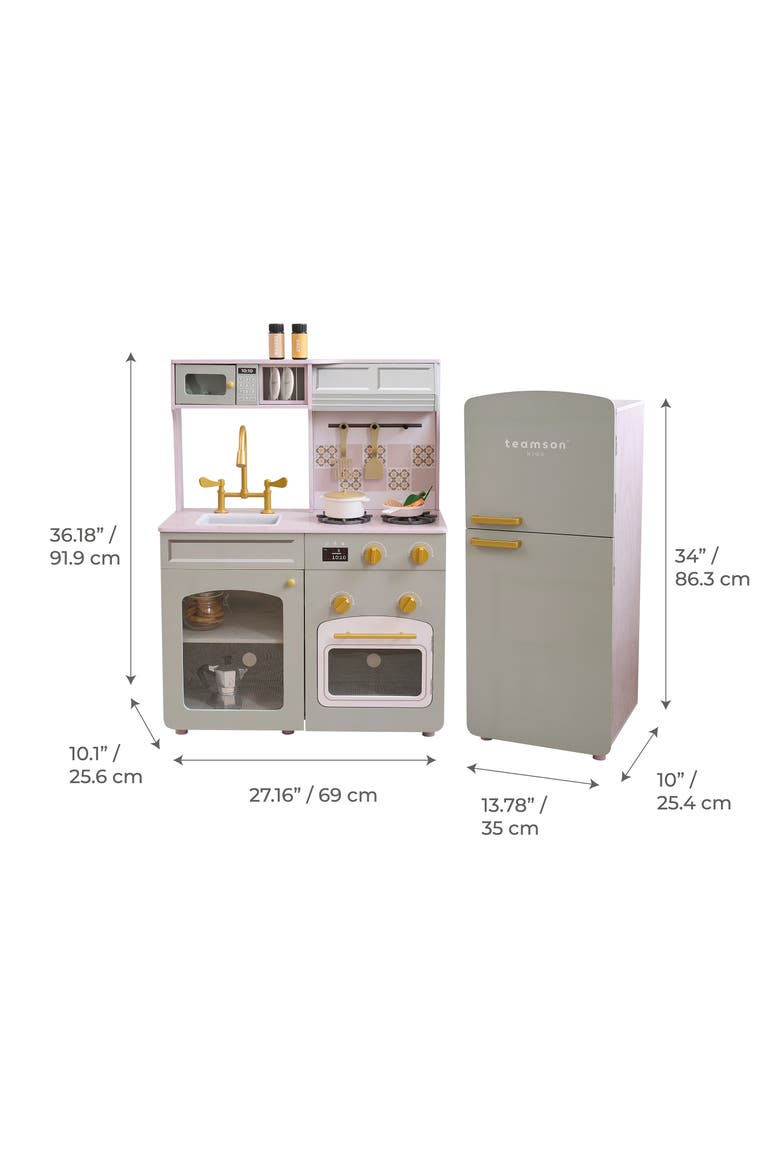 Little Chef Normandie Play Kitchen & Accessories, Alternate, color, GREEN
