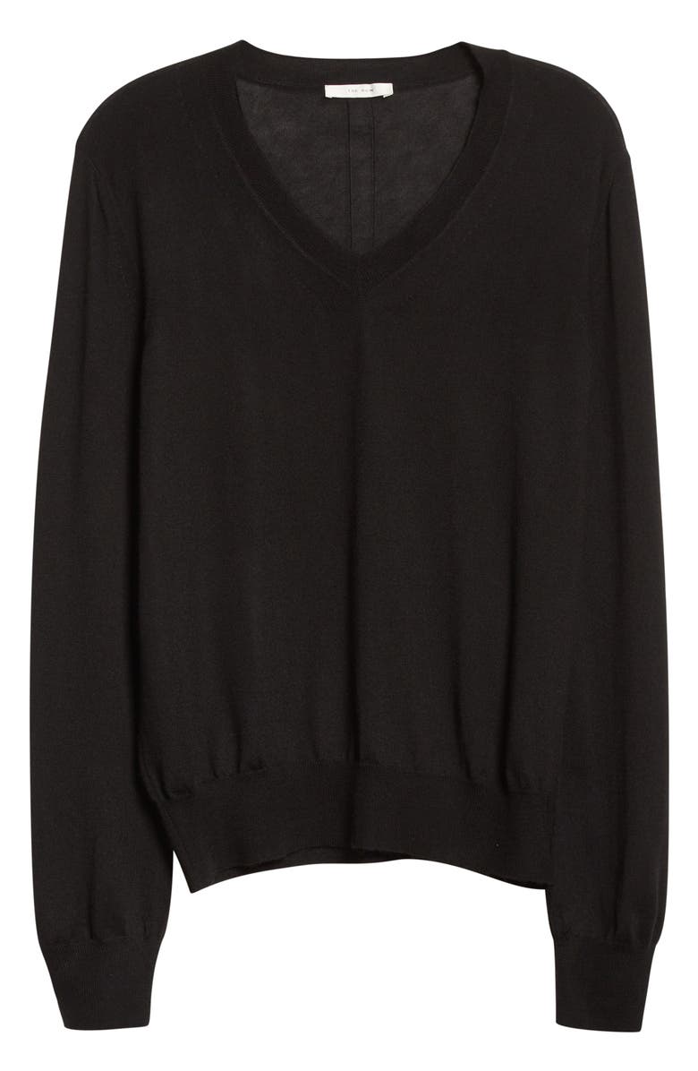 The Row Stockwell V-Neck Cashmere Sweater, Main, color, 