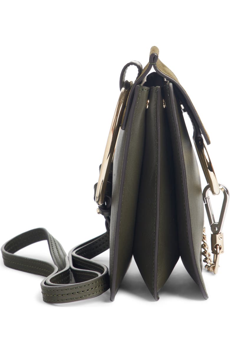 Chloé Faye Small Suede & Leather Bracelet Bag, Alternate, color,