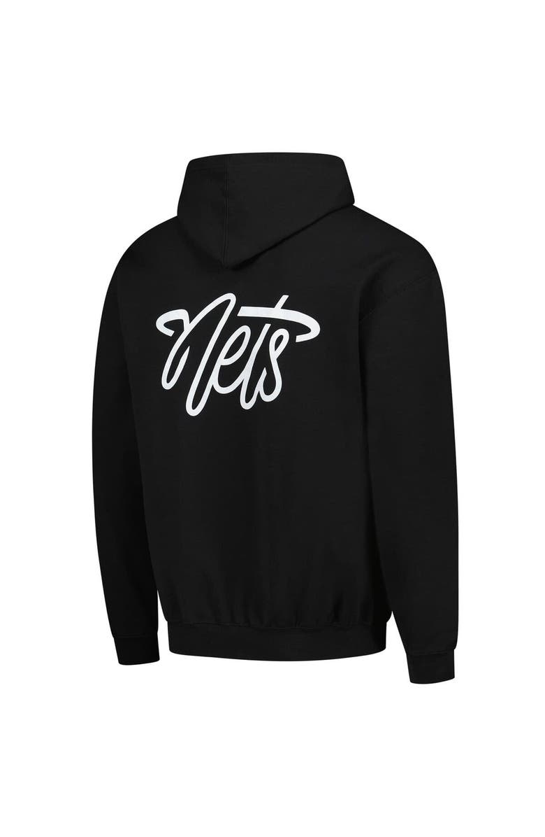 Stadium Essentials Unisex Stadium Essentials Black Brooklyn Nets Origins Script Hooded Sweatshirt, Alternate, color, Black