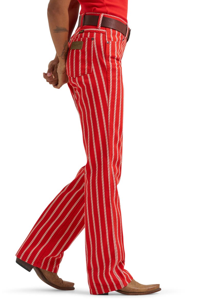 Wrancher Rope Stripe Mid Rise Bootcut Jeans, Alternate, color, ROPE