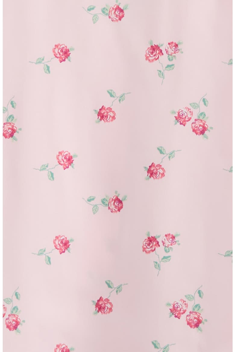 Kids' Satin Pajamas, Alternate, color, PINK GARDEN ROSE