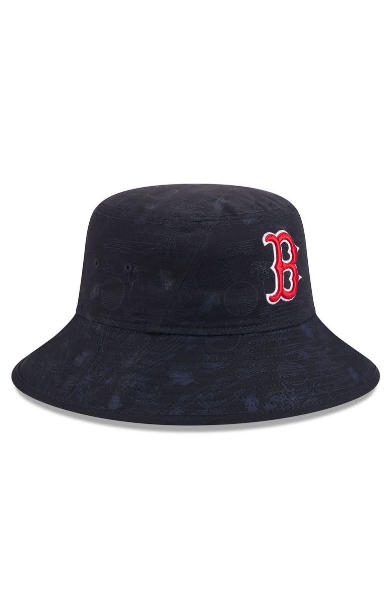 New Era Men's New Era  Navy Boston Red Sox 2025 Spring Training All Over Print Bucket Hat, Alternate, color, 