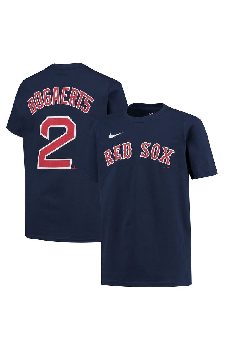 Nike Youth Nike Xander Bogaerts Navy Boston Red Sox Player Name & Number T-Shirt, Main, color, 