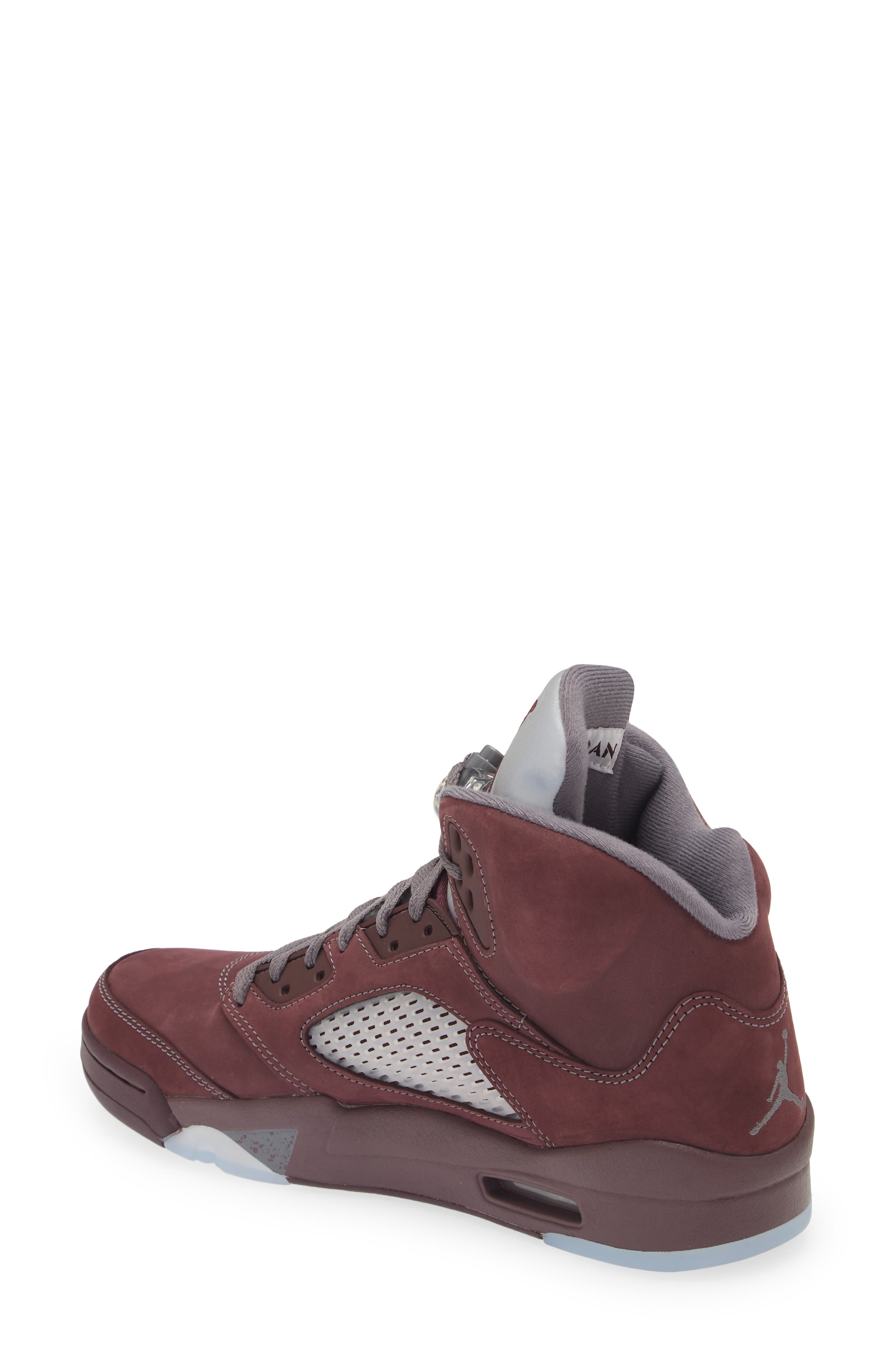 Air Jordan 5 Retro High Top Sneaker, Alternate, color, DEEP BURGUNDY/ LIGHT GRAPHITE