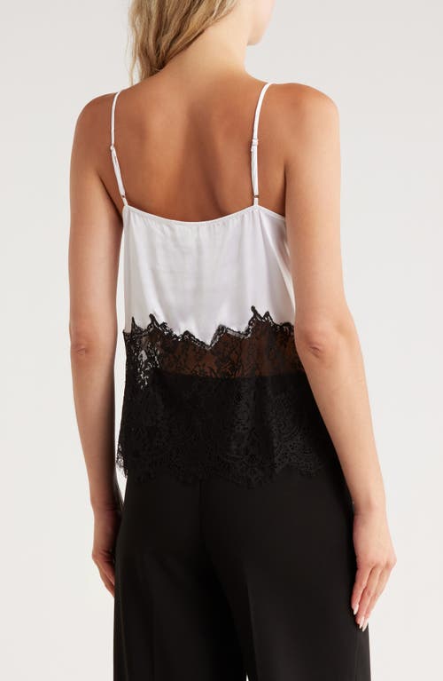 L Agence L'agence Bryna Lace Mix Camisole In White