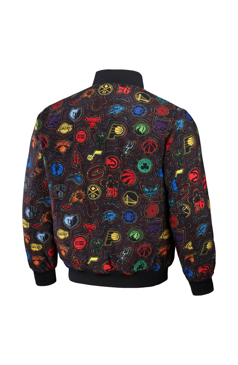STAPLE Men's NBA x Staple Black All Teams Fusion Full-Snap Jacket, Alternate, color,