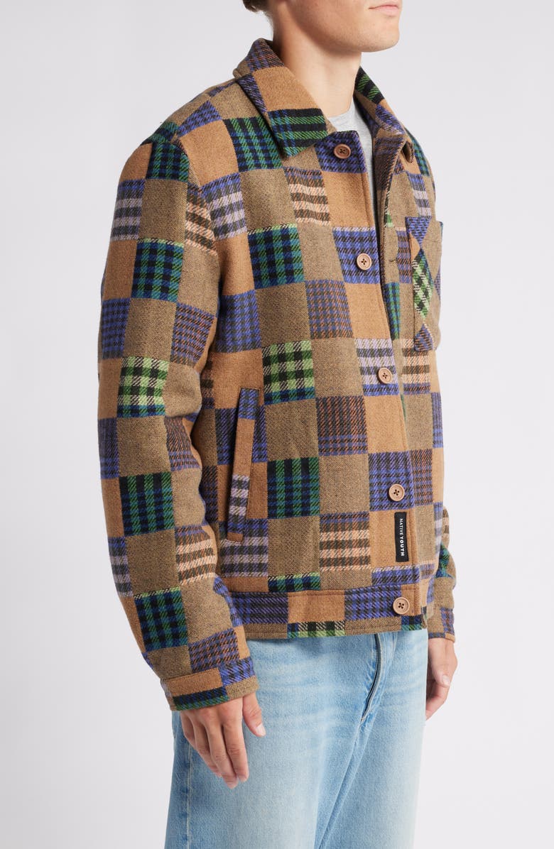 Native Youth Patchwork Button-Up Jacket, Alternate, color, 