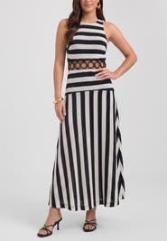RACHEL Rachel Roy Daphne Halter Neck Midi Dress