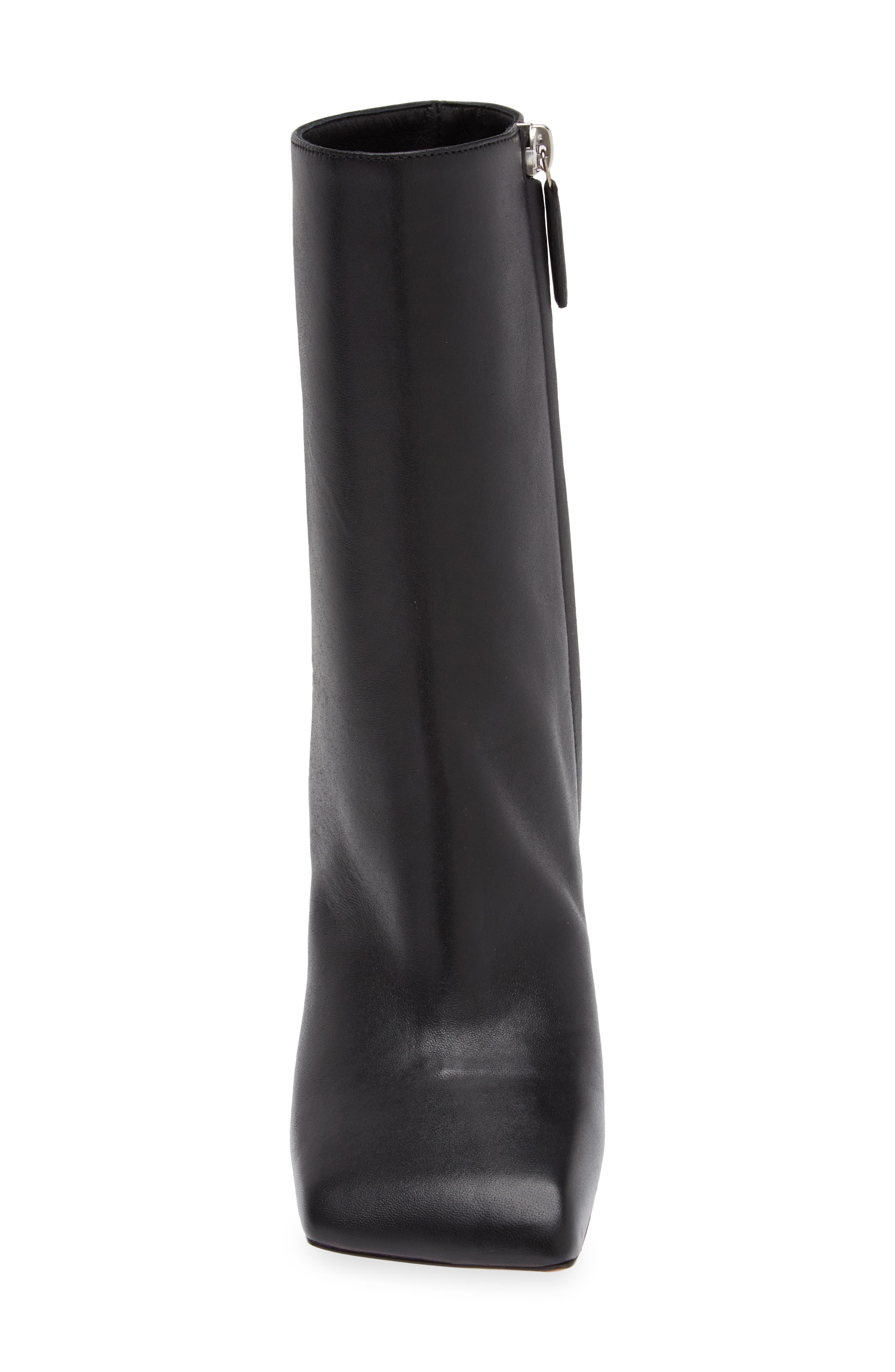 Amina Muaddi Marine Square Toe Bootie, Alternate, color, 