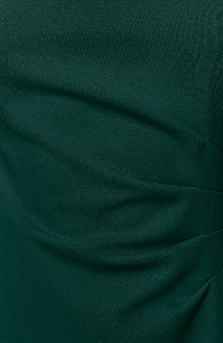 KARL LAGERFELD PARIS Short Sleeve Crepe Sheath Dress, Alternate, color, Pine