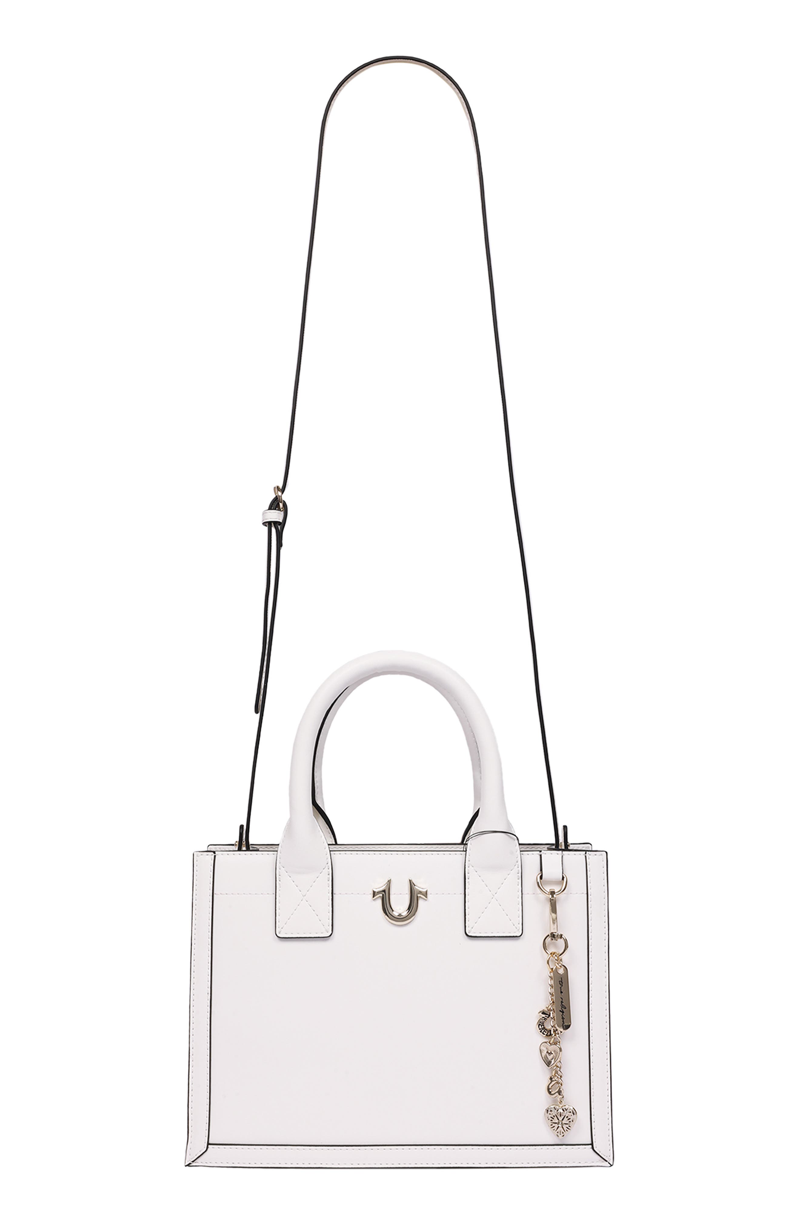 Modern Edge Charm Tote, Alternate, color, WHITE