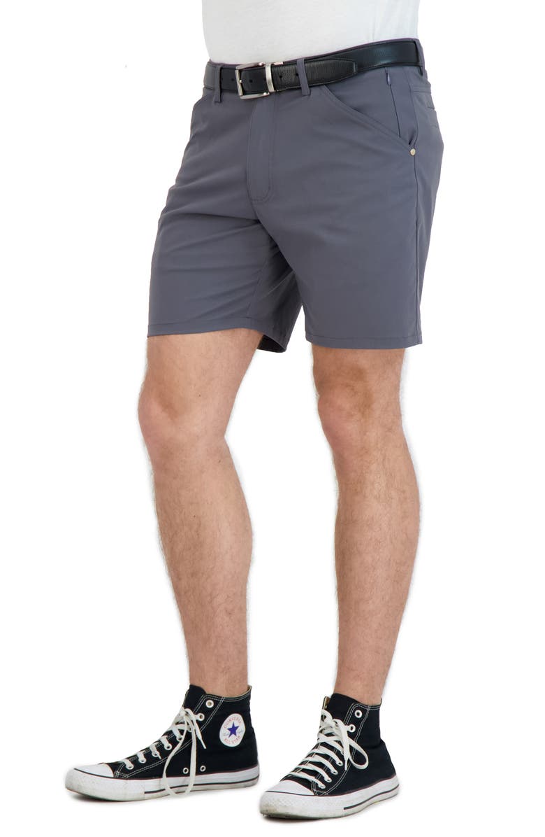 LEVINAS Everyday Stretch Chino Shorts, Alternate, color, Grey