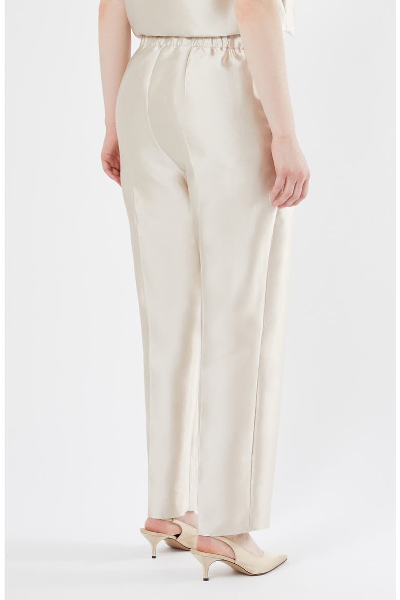 Adito Silk & Cotton Pants, Alternate, color, SAND