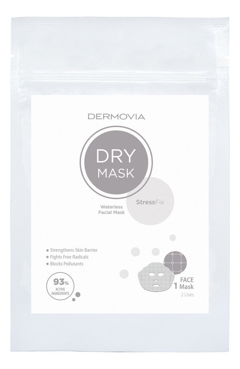 Dermovia DRY Mask StressFix Waterless Facial Mask, Main, color,