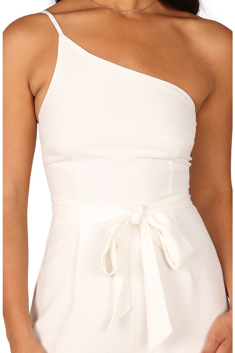 Leyton Asymmetric Jumpsuit, Alternate, color, WHITE
