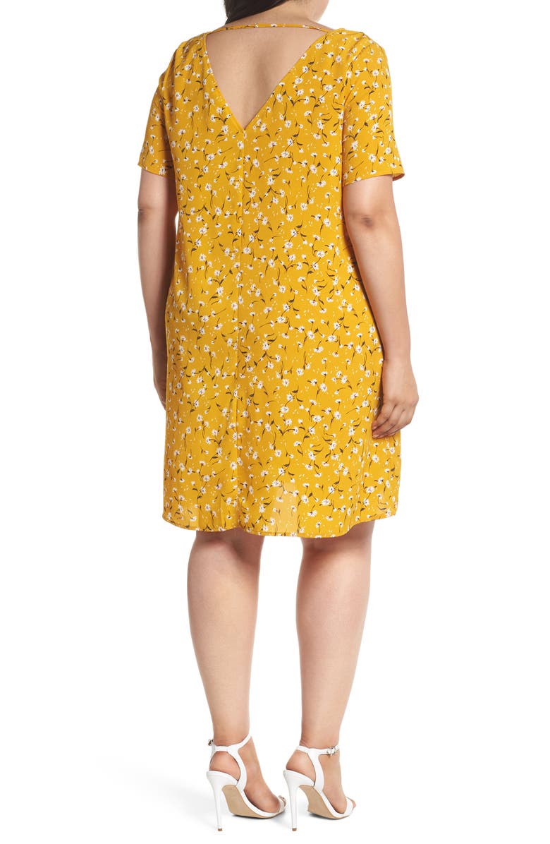 Glamorous Floral Swing Shirtdress, Alternate, color, 