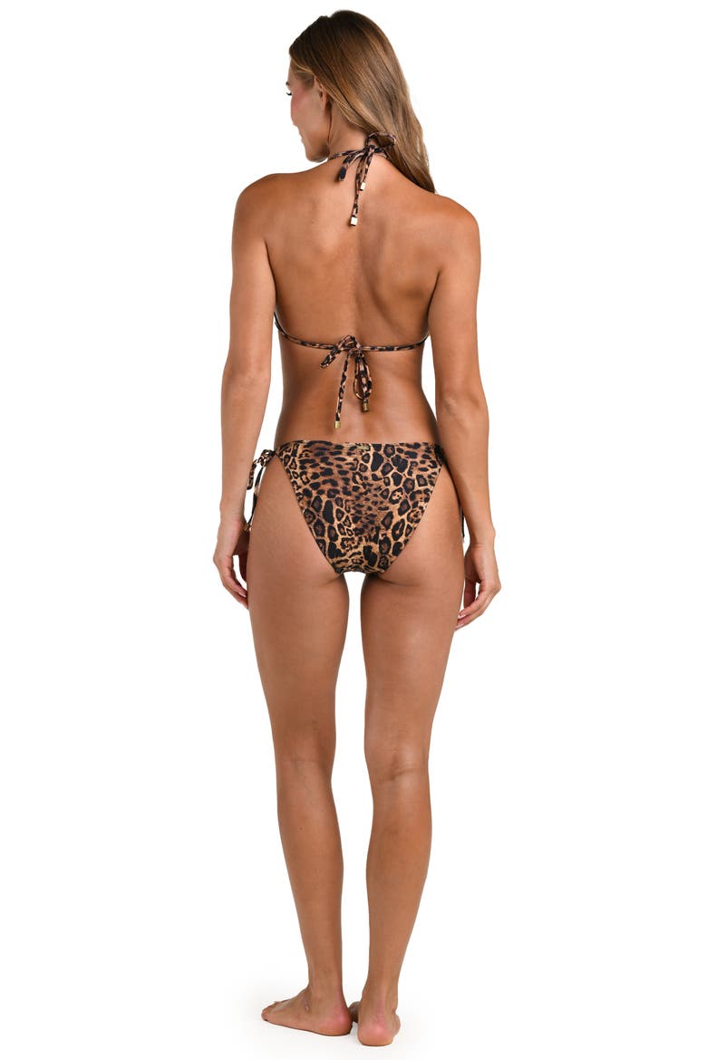 Annabelle Leopard Triangle Underwire Bikini Top, Alternate, color, NATURAL