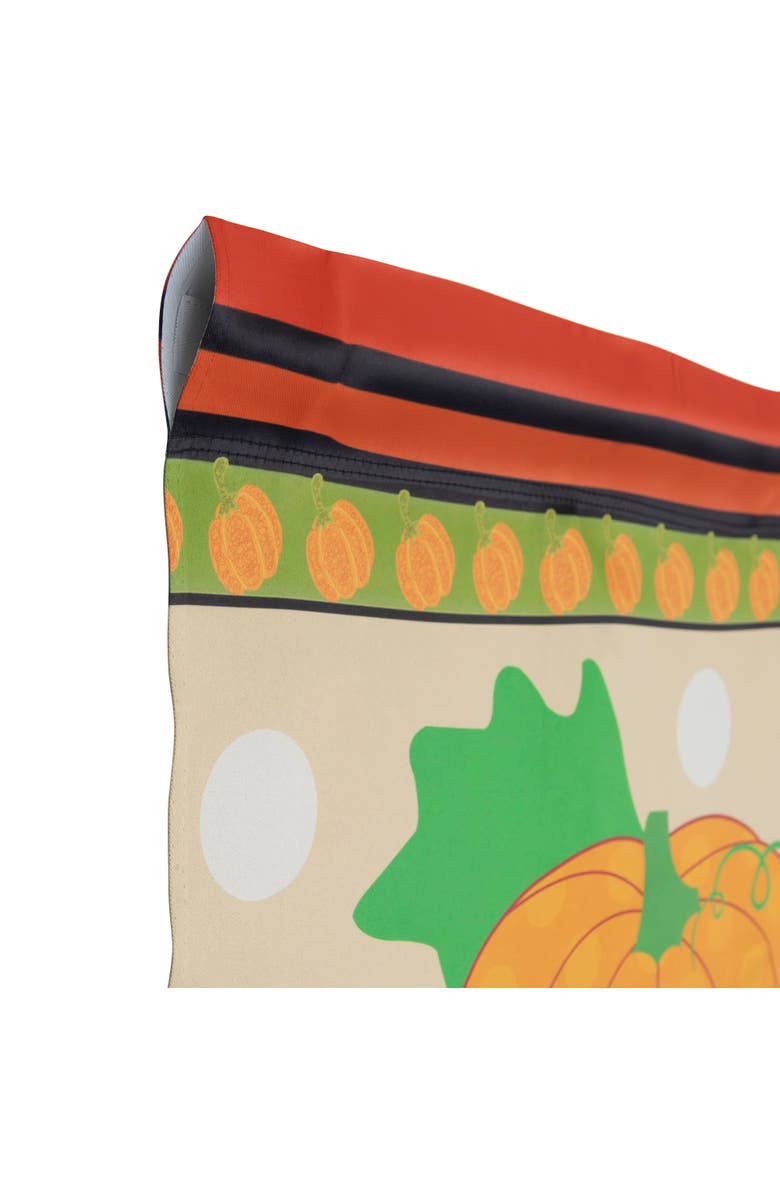 Northlight Pumpkins and Sunflowers Autumn Harvest House Flag 28" x 40", Alternate, color, Orange