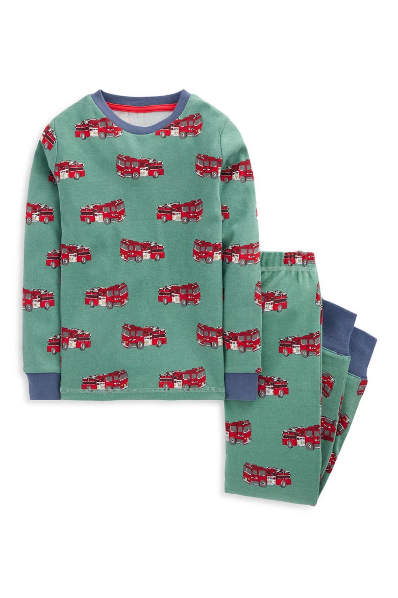 Kids' Snug Fit Cotton Pajamas, Main, color, FIRE TRUCKS