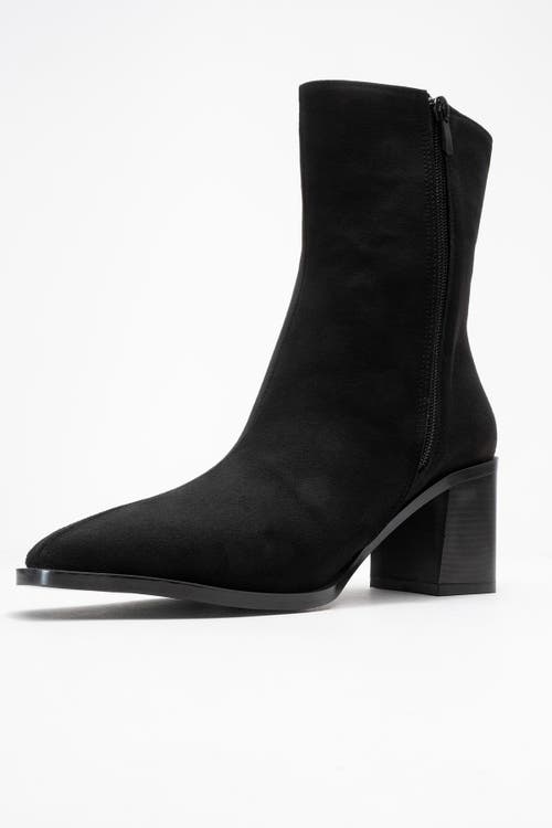 Prologue Shoes Chara Block Heel Ankle Boot In Black