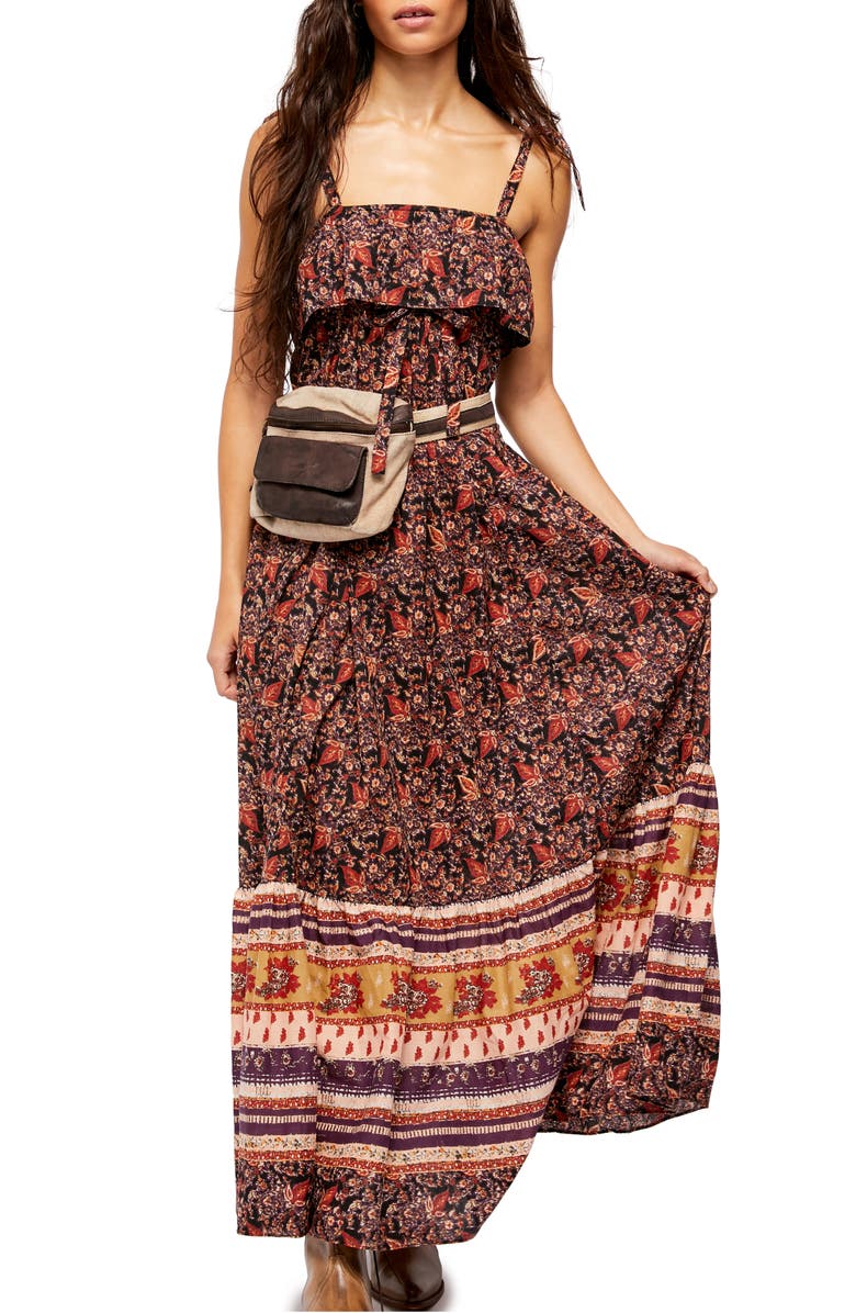 Free People Tangier Tie Shoulder Maxi Dress, Main, color, 