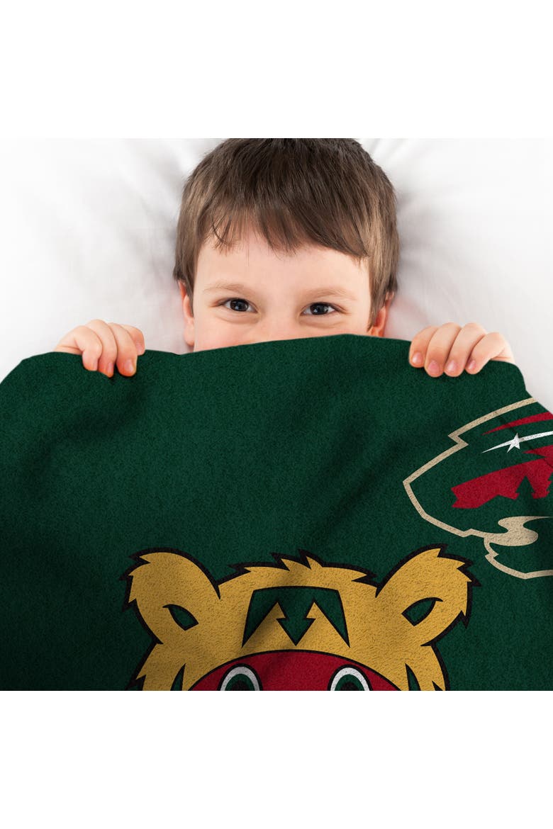 Minnesota Wild Nordy Mascot 60" x 80" Rashel Throw Blanket, Alternate, color, None