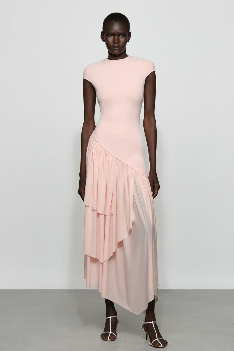 Elowen Knit Combo Dress, Alternate, color, Blush