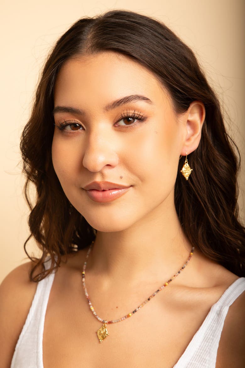 Libra Zodiac Gemstone Choker Necklace, Alternate, color, Gold