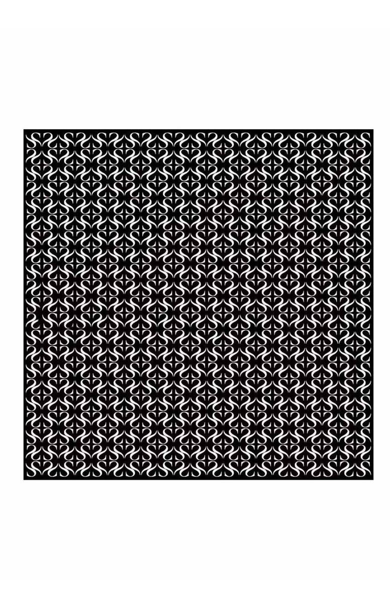 SILKSILKY Pure Silk S Square Scarf, Main, color, Black