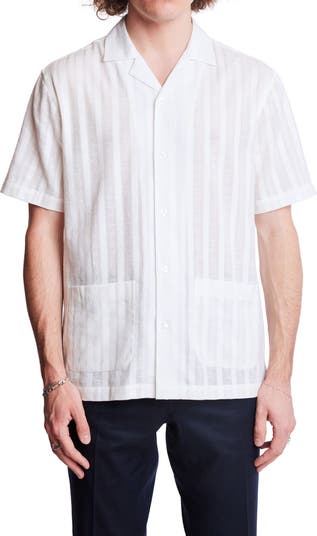 Embroidered Cotton Camp Shirt