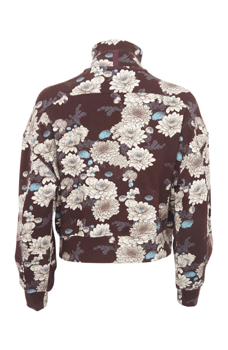 Lords of Harlech June Brushed Knit Crop Jacket, Alternate, color, Serious Floral Black