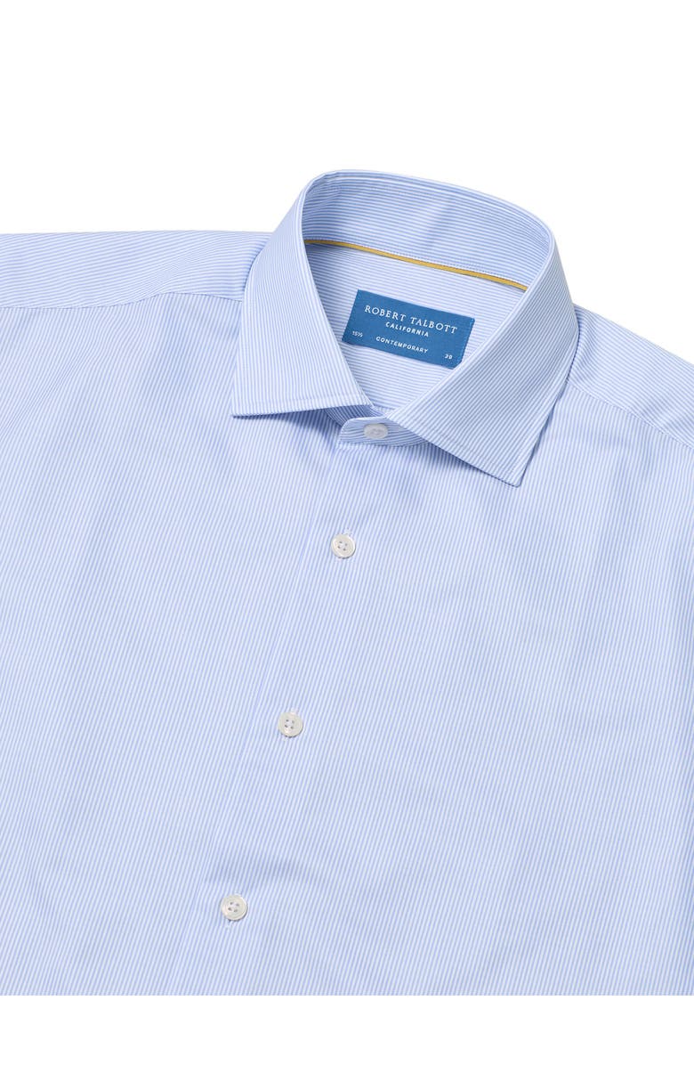 Robert Talbott Reynolds Contemporary Stripe Twill Shirt, Alternate, color, Light Blue